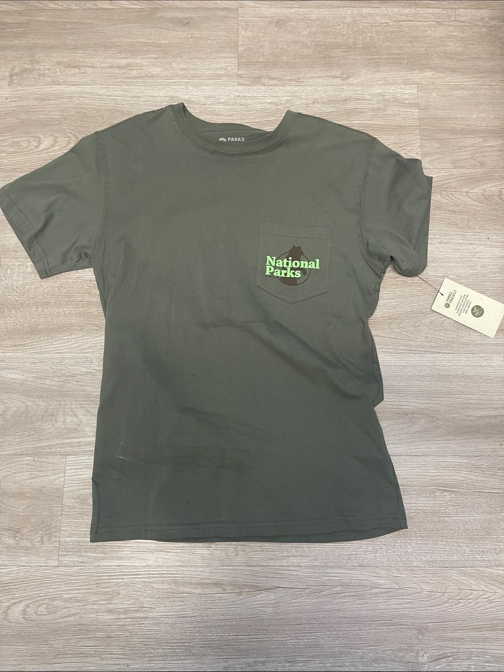 Parks Project Olive Green National Parks Pocket Tee